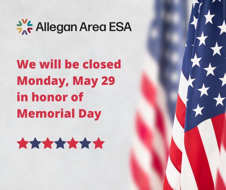 We will be closed Monday, May 29 in honor of Memorial Day