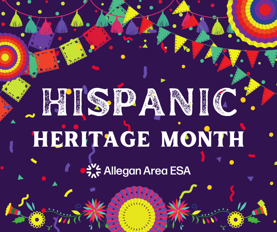 Hispanic heritage month graphic.
